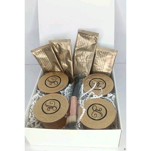 4 Pack Box Set Premium Gold Mask With Pearl, Activators, Application Brush RARE